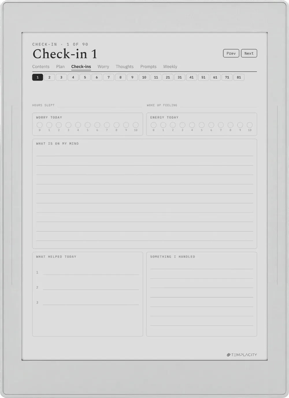 The Anxiety Journal Supernote Nomad page 6