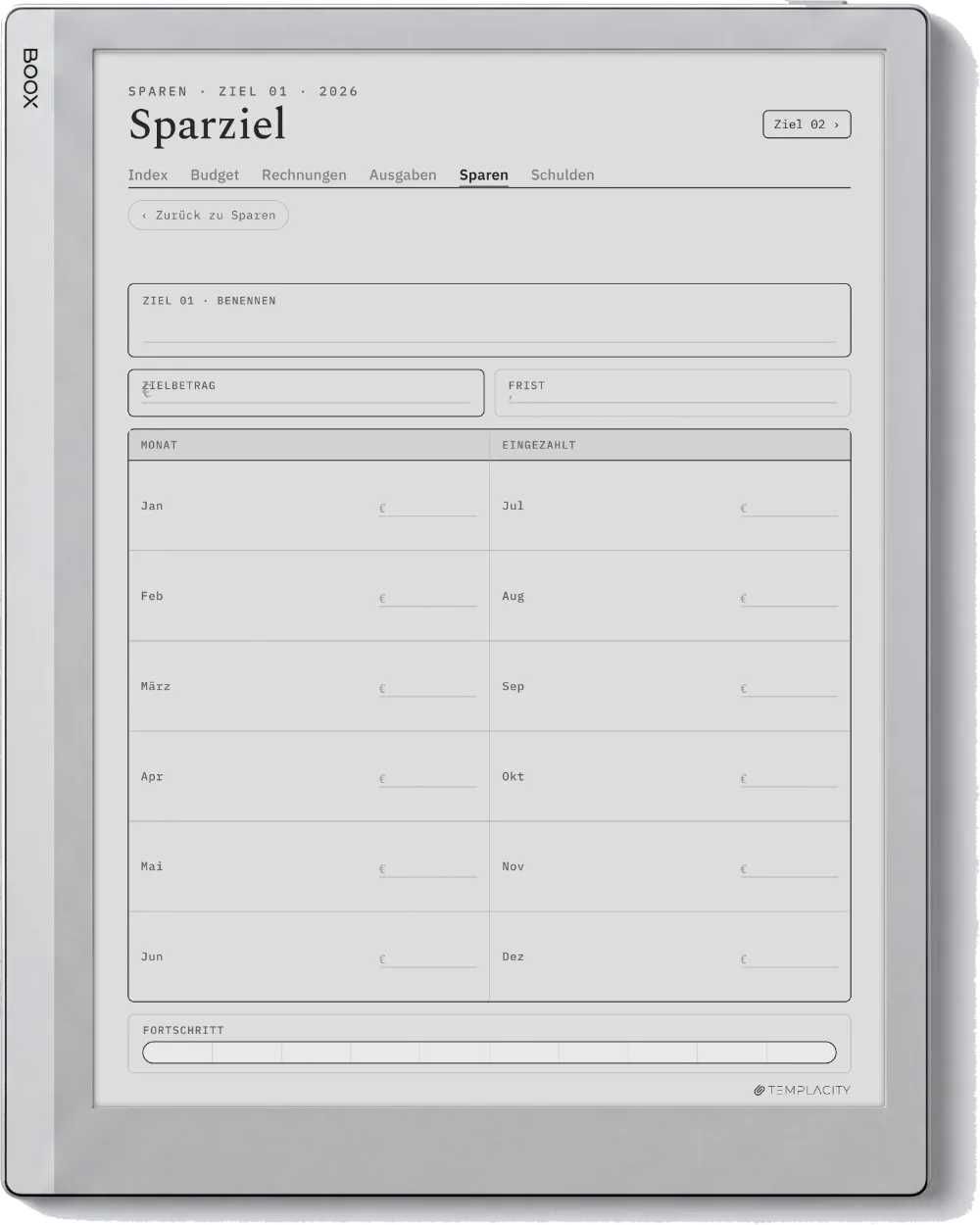 The Planner · Budget Boox Go 10.3 Seite 4