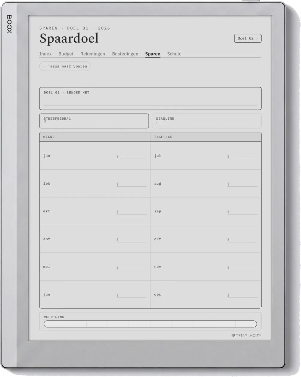 The Planner · Budget Boox Go 10.3 pagina 4