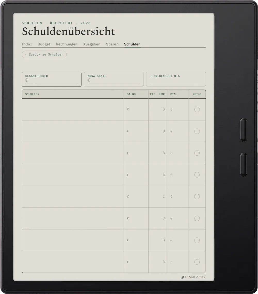 The Planner · Budget Boox Go Color 7 (Gen II) Seite 5
