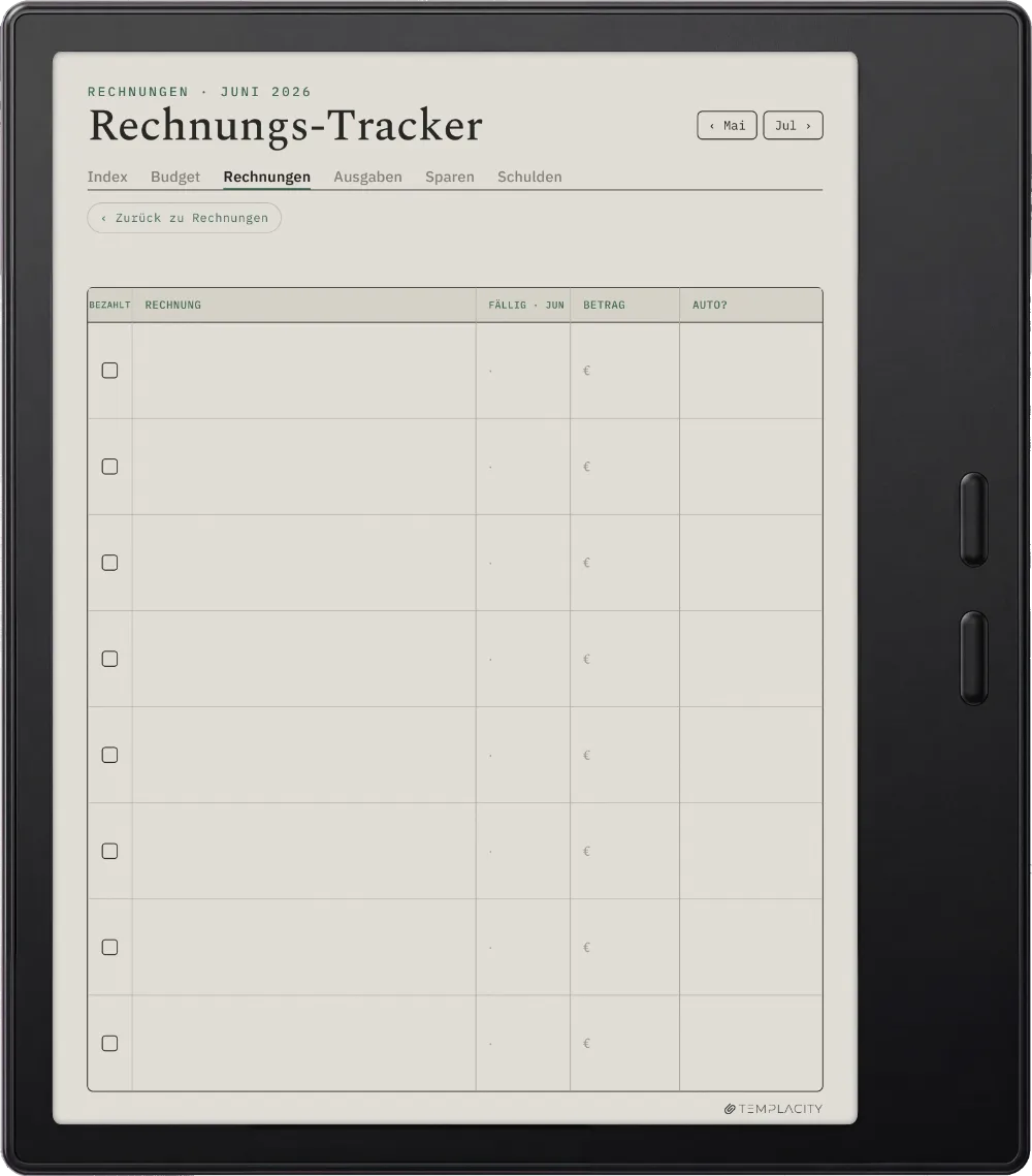 The Planner · Budget Boox Go Color 7 (Gen II) Seite 2