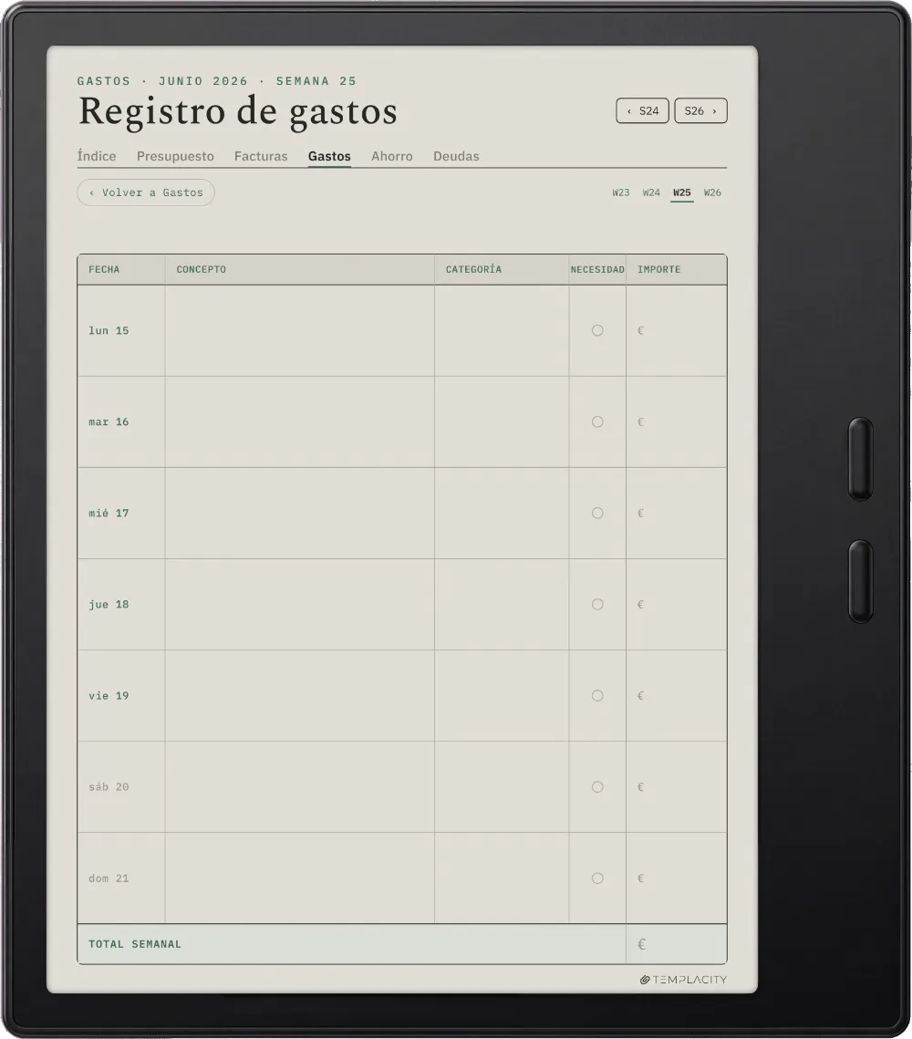 The Planner · Presupuesto Boox Go Color 7 (Gen II) página 3