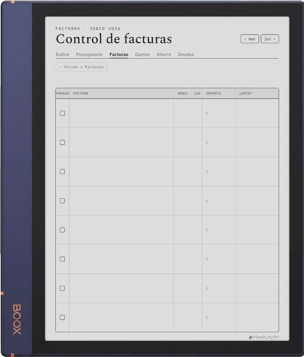 The Planner · Presupuesto Boox Note Air2 página 2