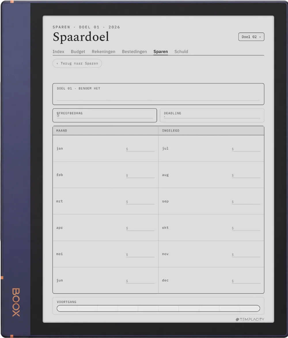 The Planner · Budget Boox Note Air2 pagina 4