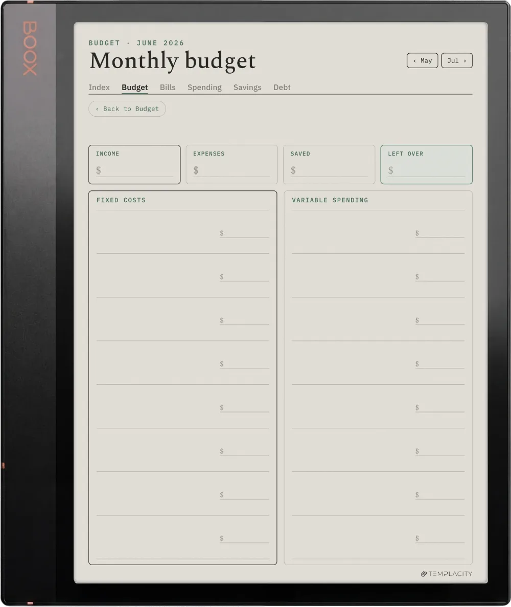 The Planner · Budget Boox Note Air3 C page 1