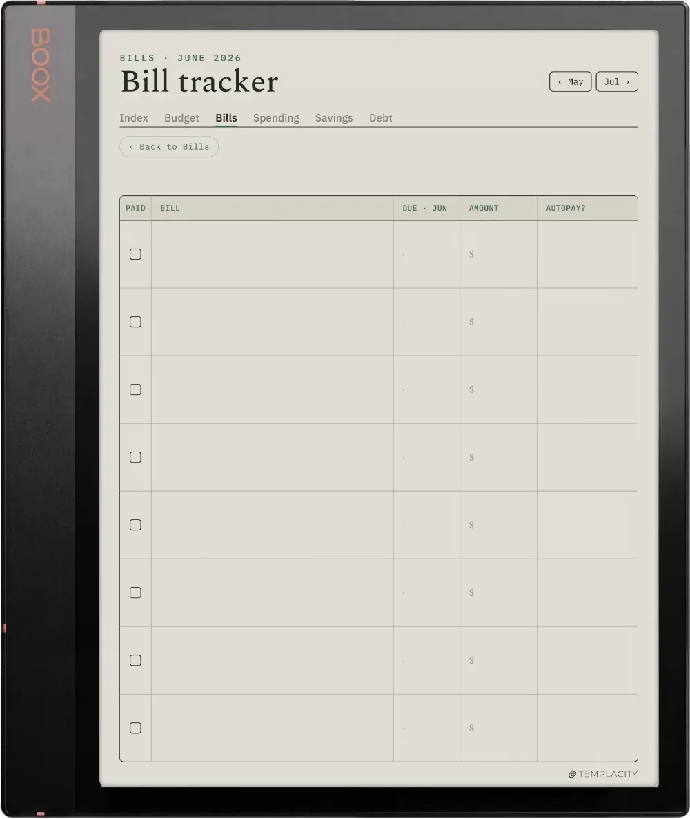 The Planner · Budget Boox Note Air3 C page 2