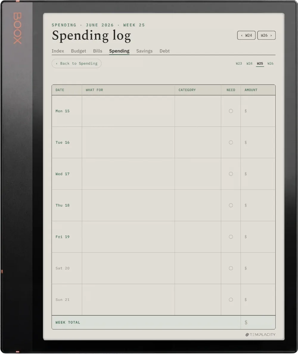 The Planner · Budget Boox Note Air3 C page 3