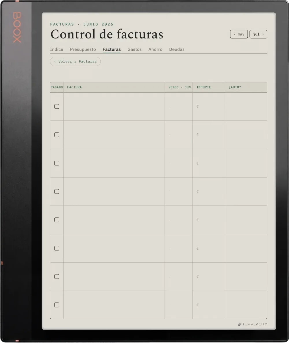 The Planner · Presupuesto Boox Note Air3 C página 2