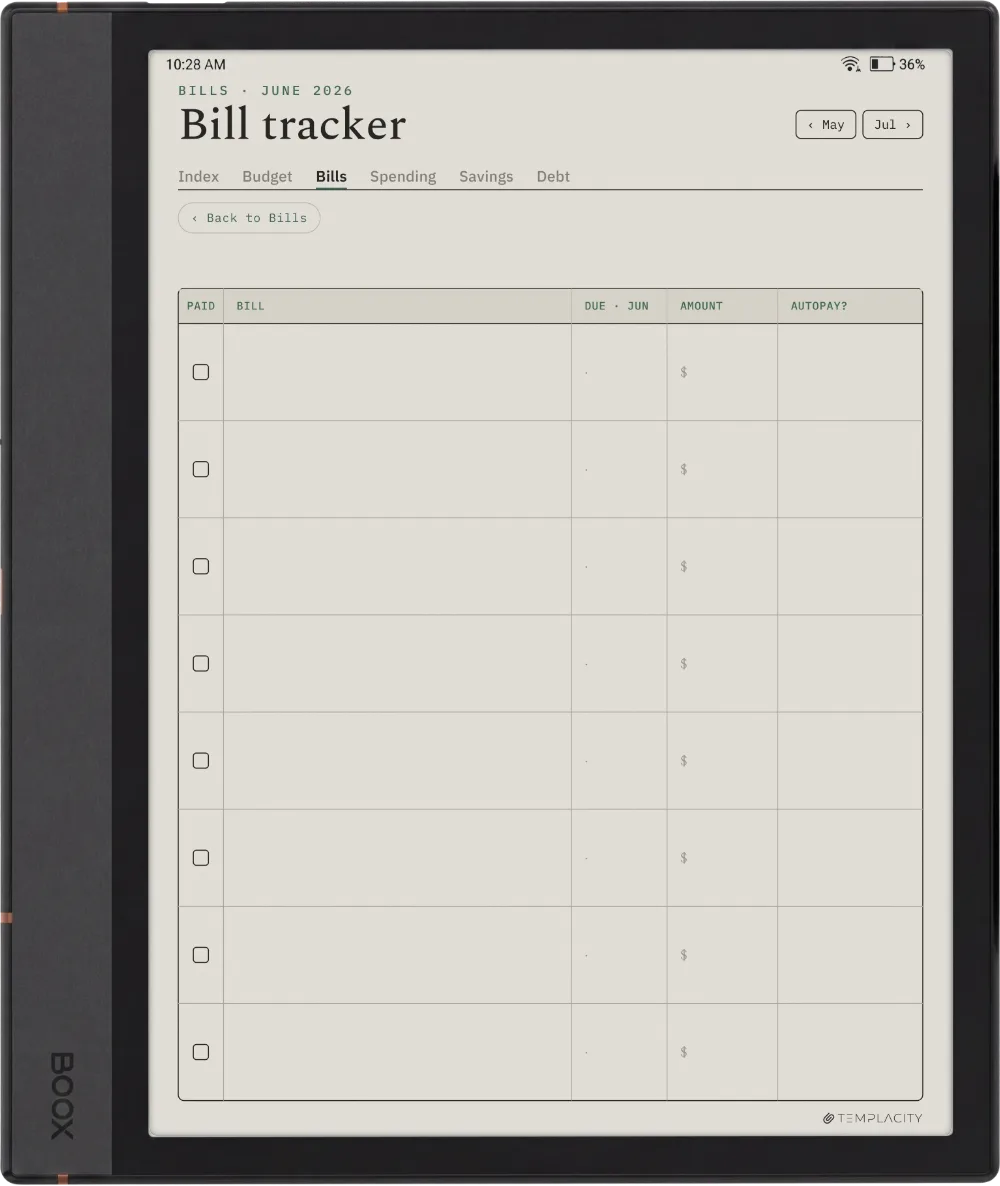 The Planner · Budget Boox Note Air4 C page 2