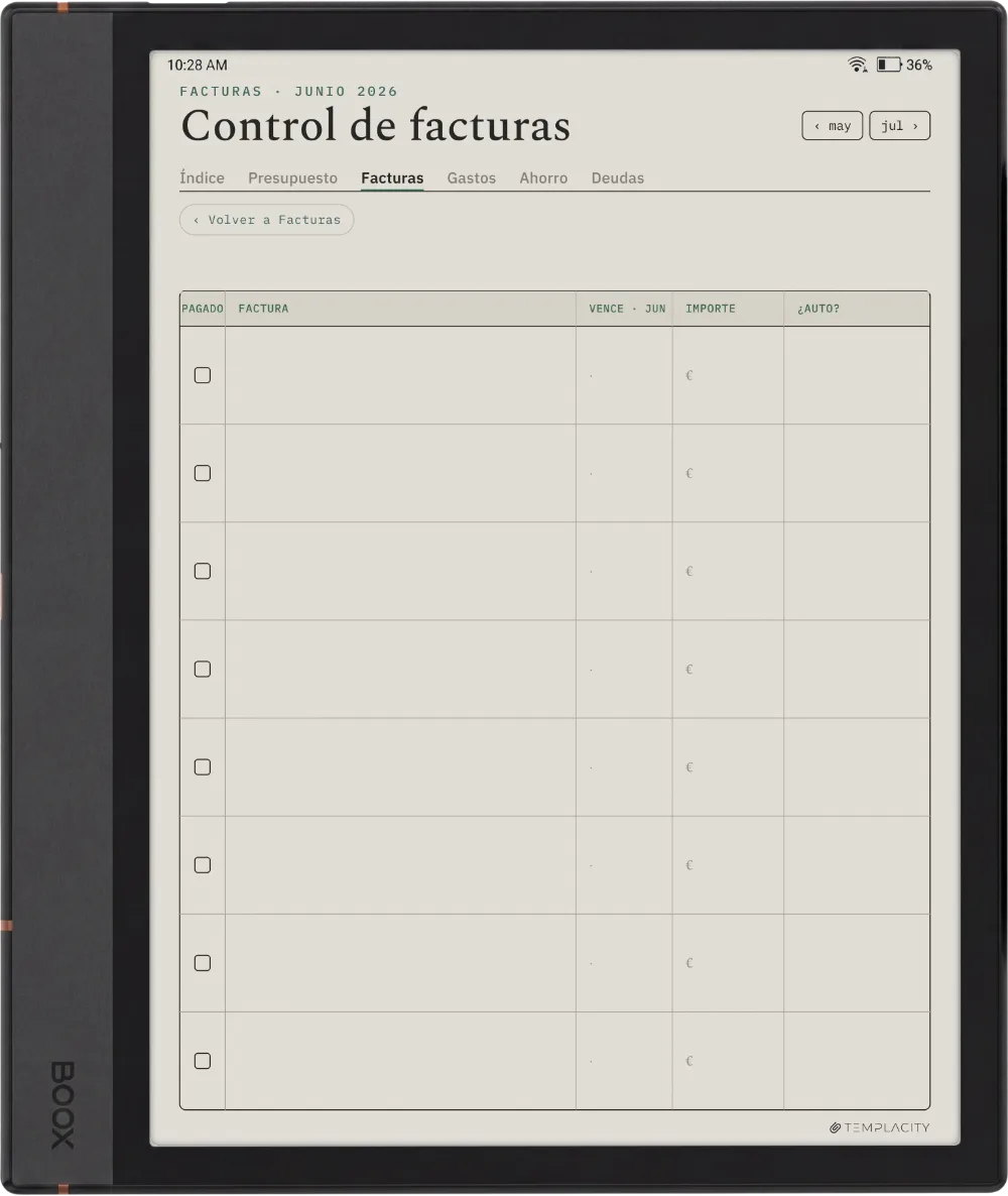 The Planner · Presupuesto Boox Note Air4 C página 2