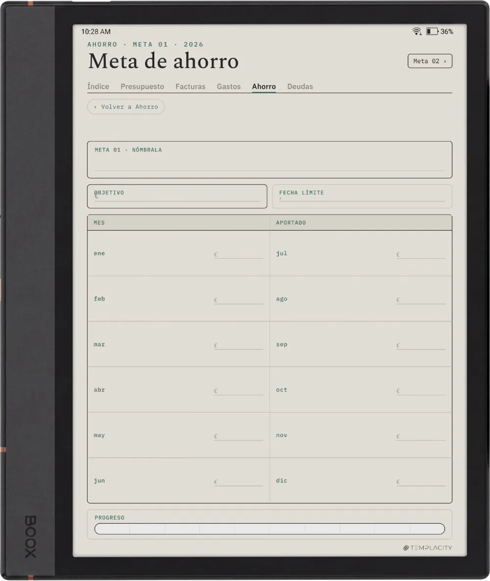 The Planner · Presupuesto Boox Note Air4 C página 4