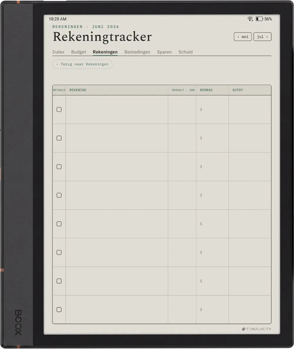 The Planner · Budget Boox Note Air4 C pagina 2