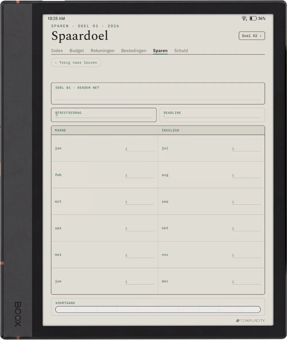 The Planner · Budget Boox Note Air4 C pagina 4