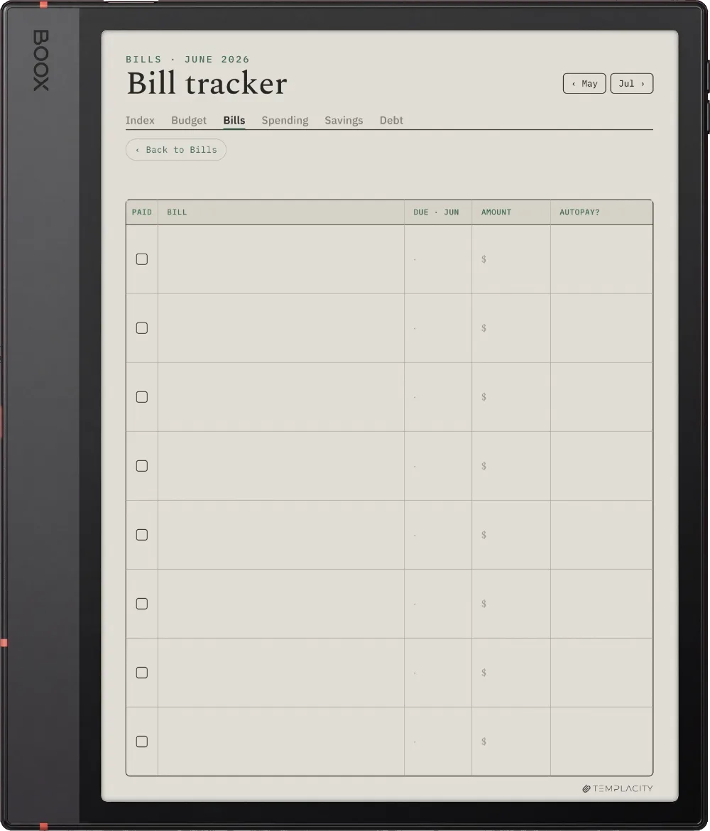 The Planner · Budget Boox Note Air5 C page 2