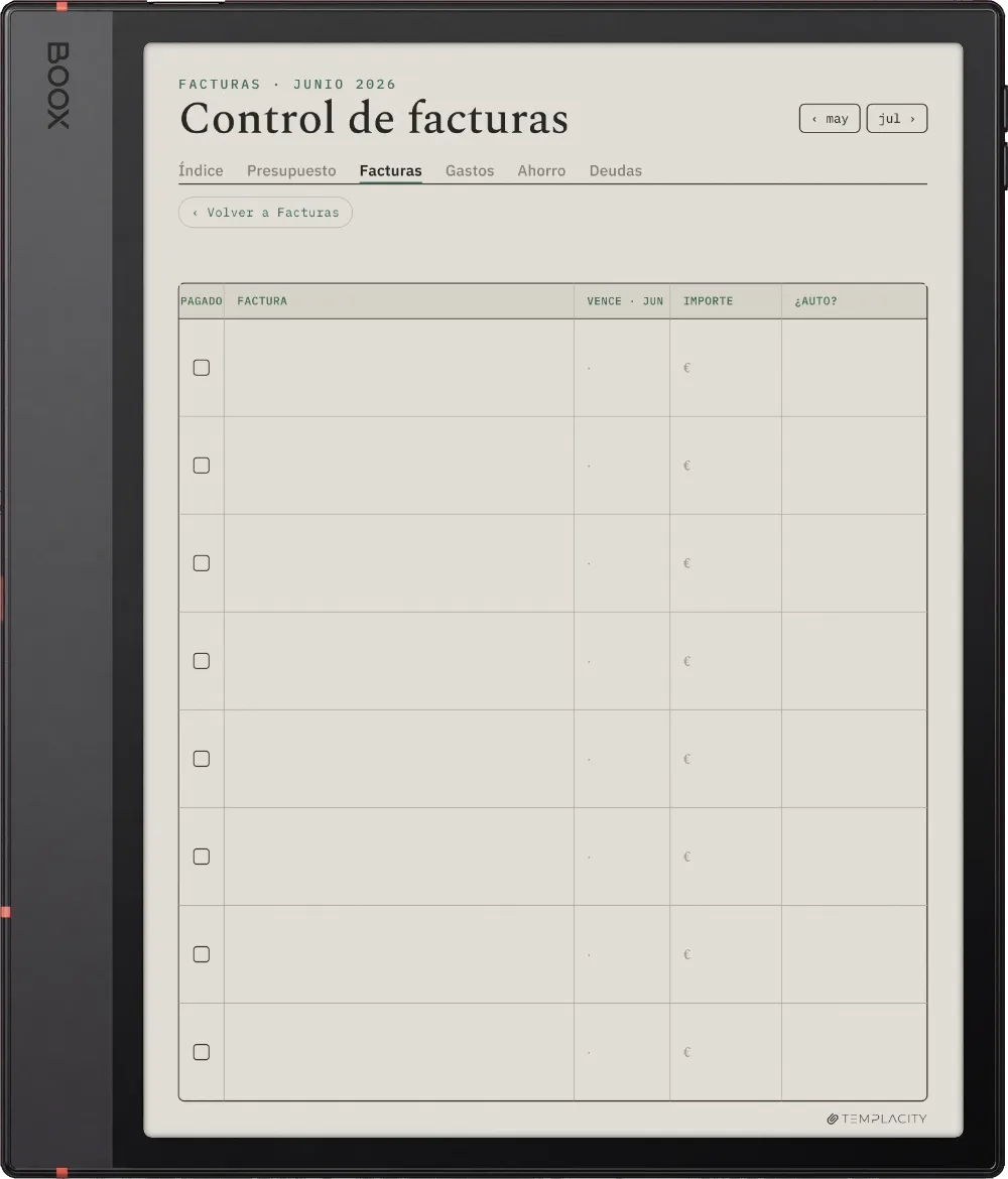 The Planner · Presupuesto Boox Note Air5 C página 2