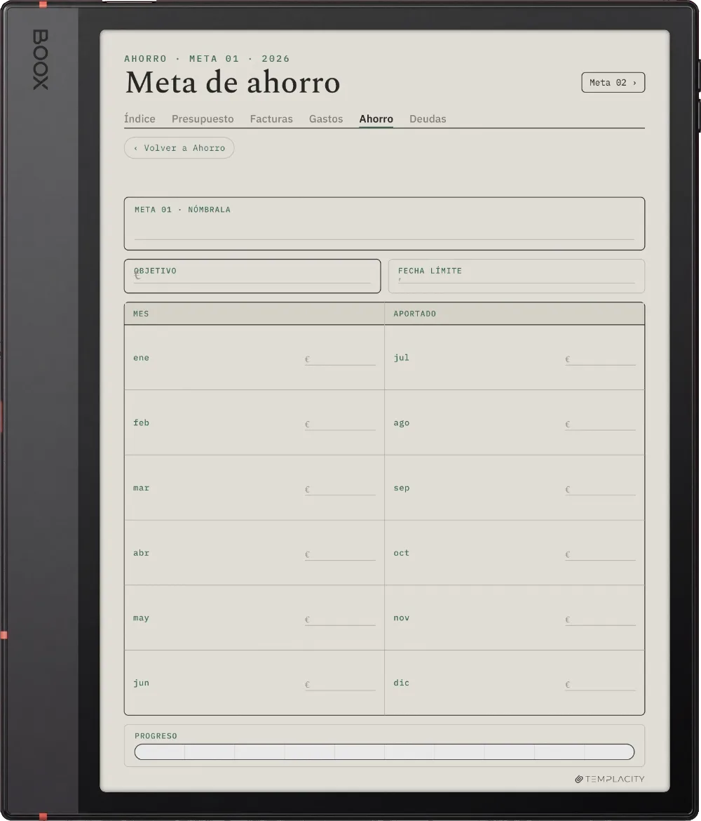 The Planner · Presupuesto Boox Note Air5 C página 4