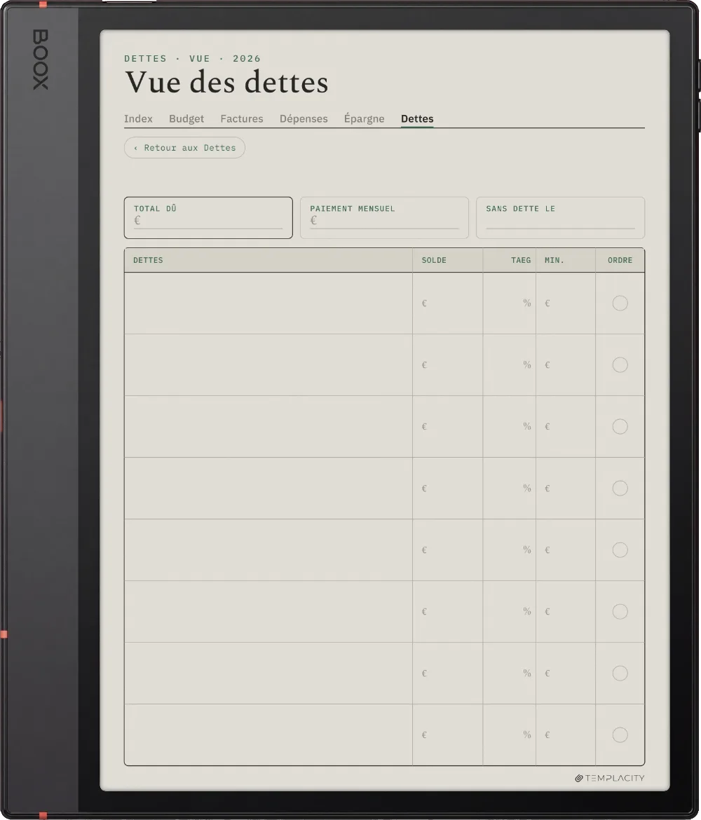 The Planner · Budget Boox Note Air5 C page 5
