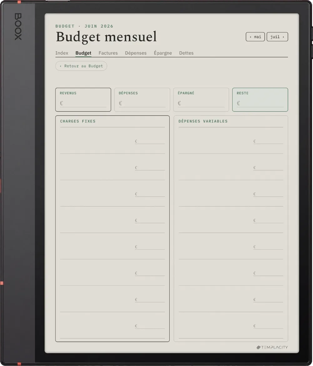 The Planner · Budget Boox Note Air5 C page 1
