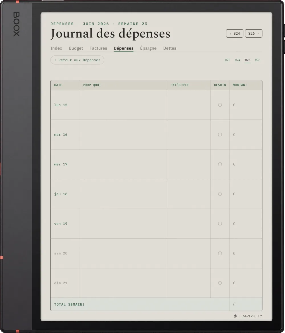 The Planner · Budget Boox Note Air5 C page 3