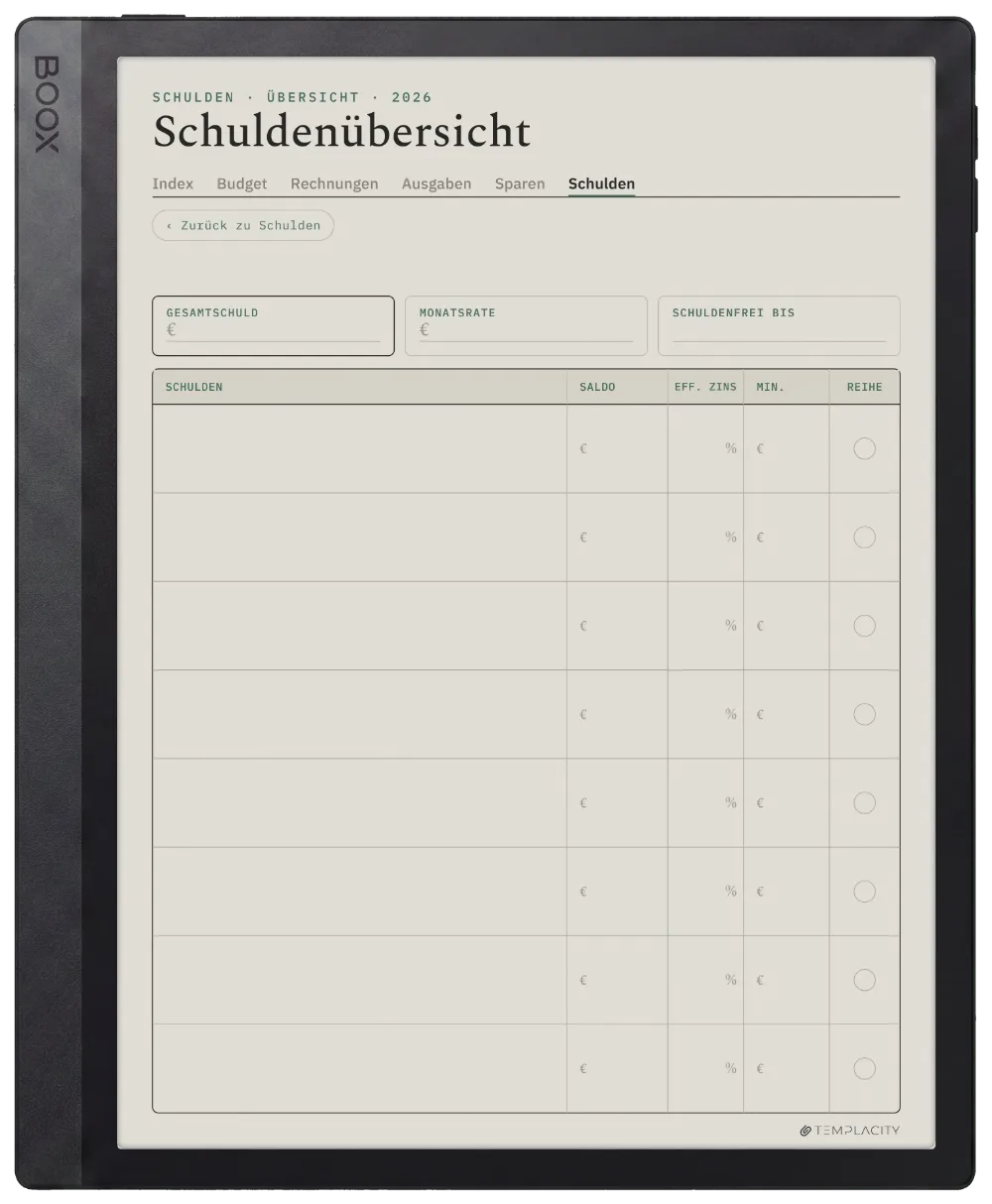 The Planner · Budget Boox Tab Ultra C Pro Seite 5