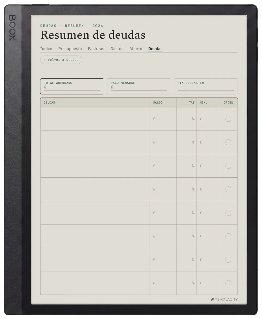 The Planner · Presupuesto Boox Tab Ultra C Pro página 5