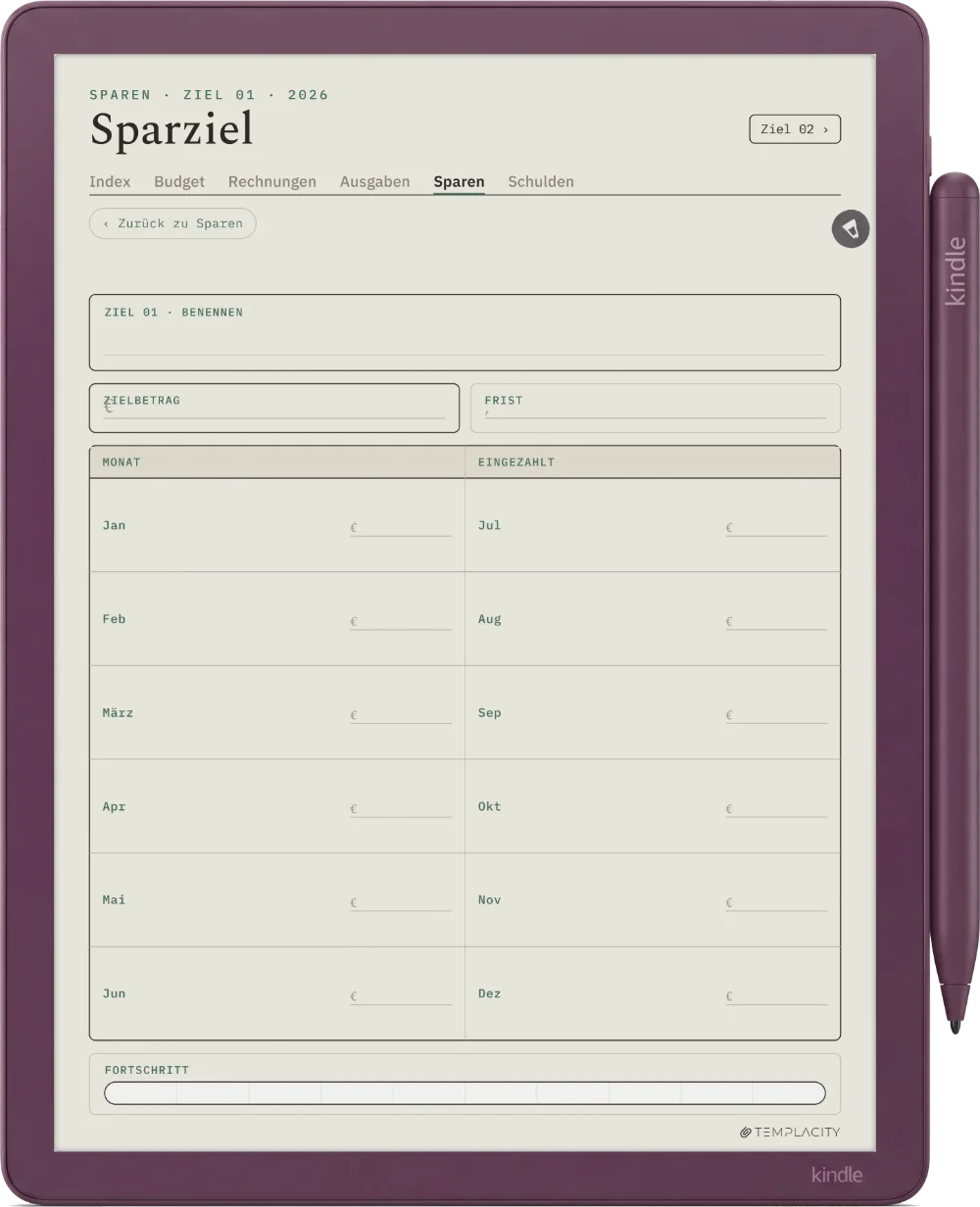 The Planner · Budget Kindle Scribe Colorsoft Seite 4