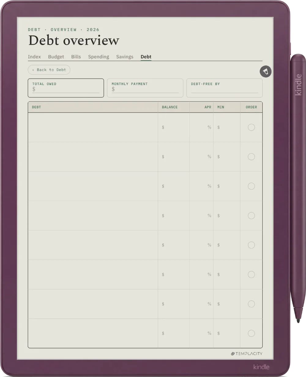 The Planner · Budget Kindle Scribe Colorsoft page 5