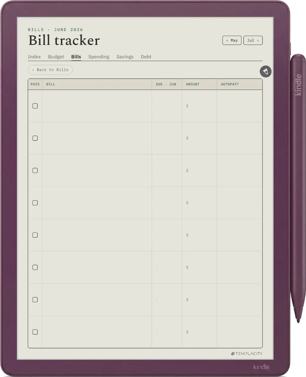 The Planner · Budget Kindle Scribe Colorsoft page 2