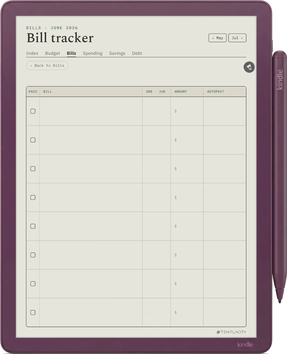 The Planner · Budget Kindle Scribe Colorsoft page 2