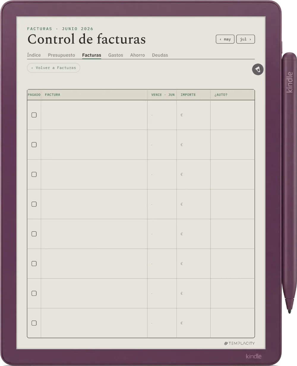 The Planner · Presupuesto Kindle Scribe Colorsoft página 2