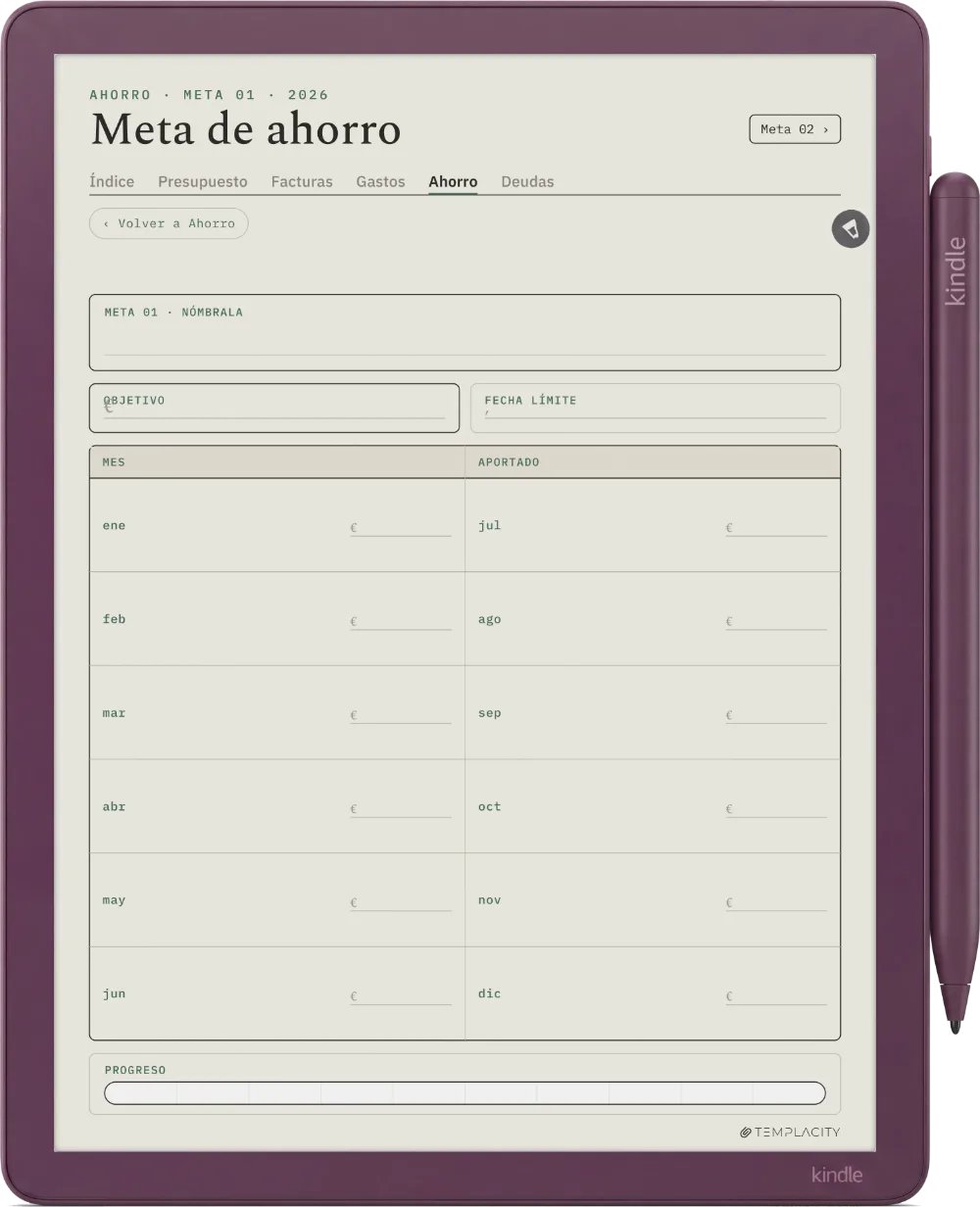 The Planner · Presupuesto Kindle Scribe Colorsoft página 4