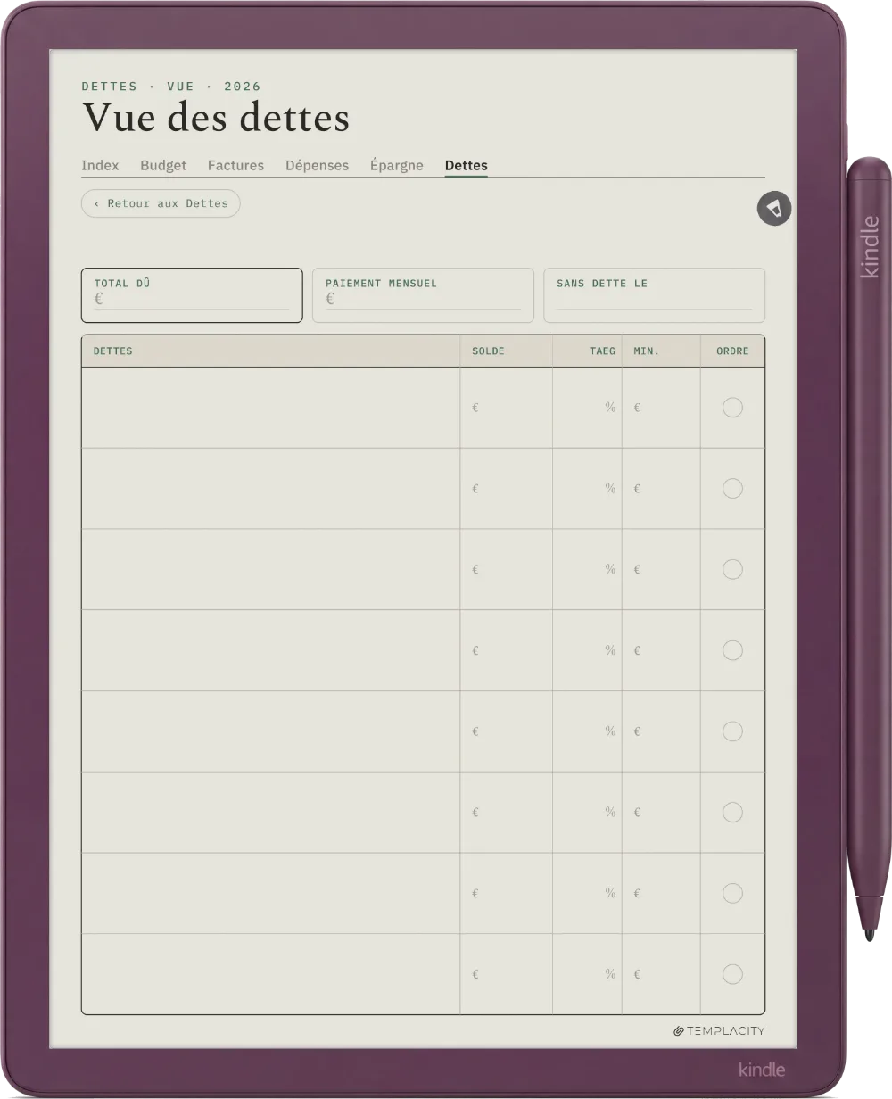 The Planner · Budget Kindle Scribe Colorsoft page 5
