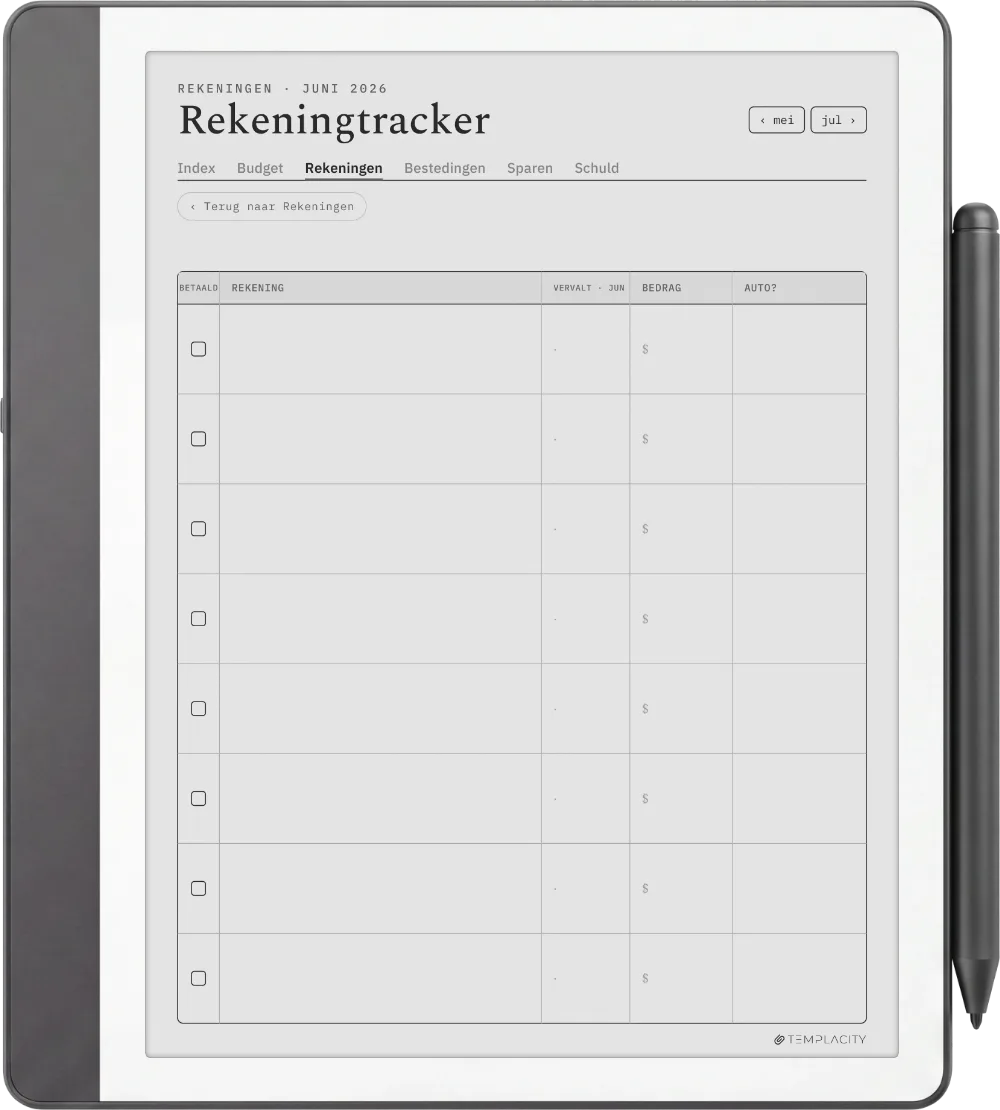 The Planner · Budget Kindle Scribe pagina 2