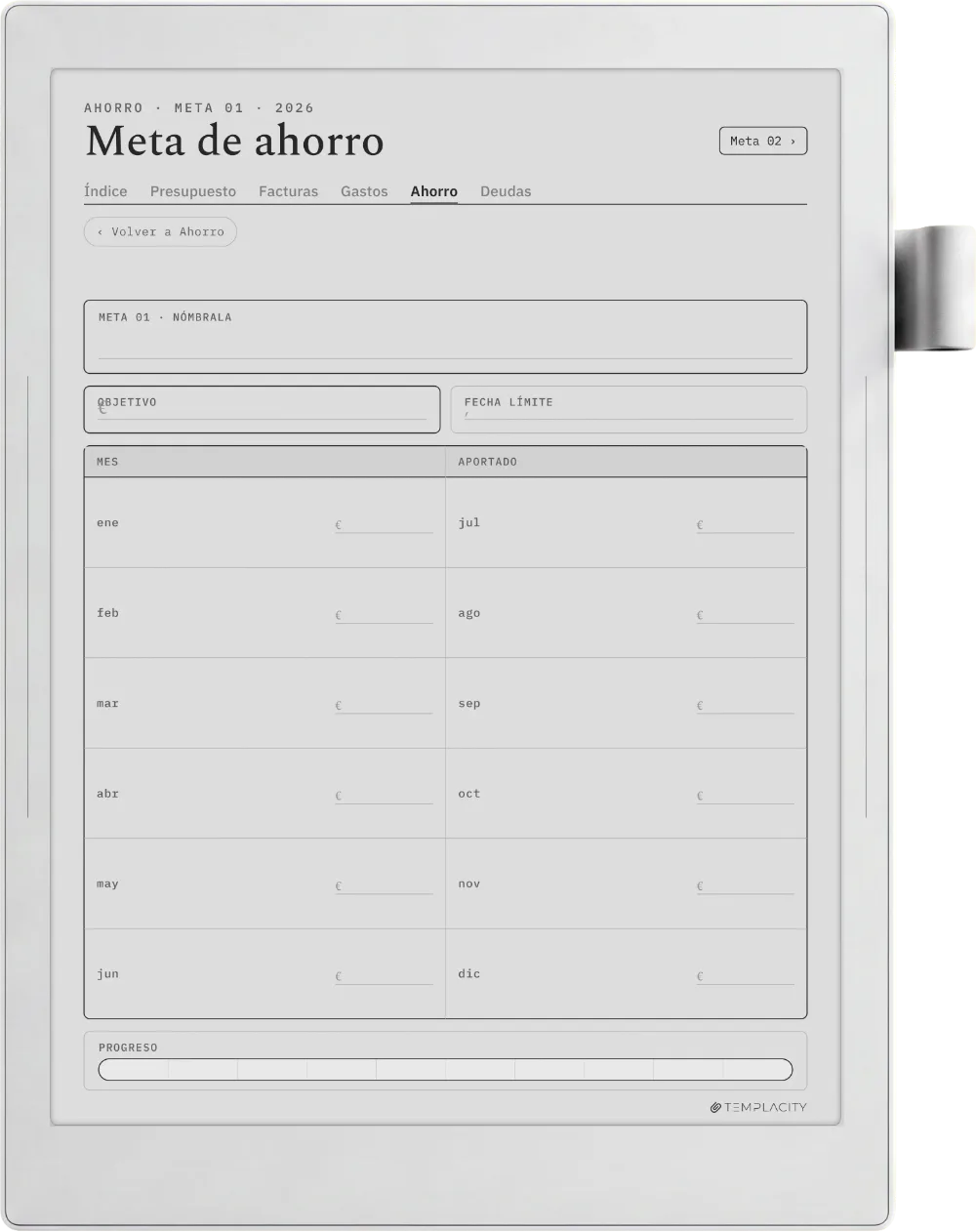 The Planner · Presupuesto Supernote Manta página 4
