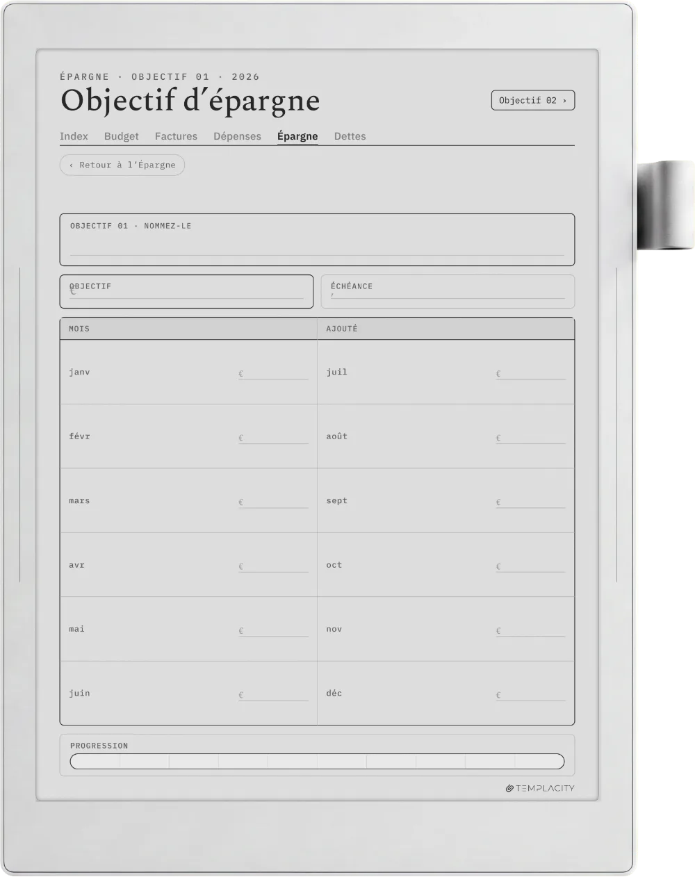 The Planner · Budget Supernote Manta page 4