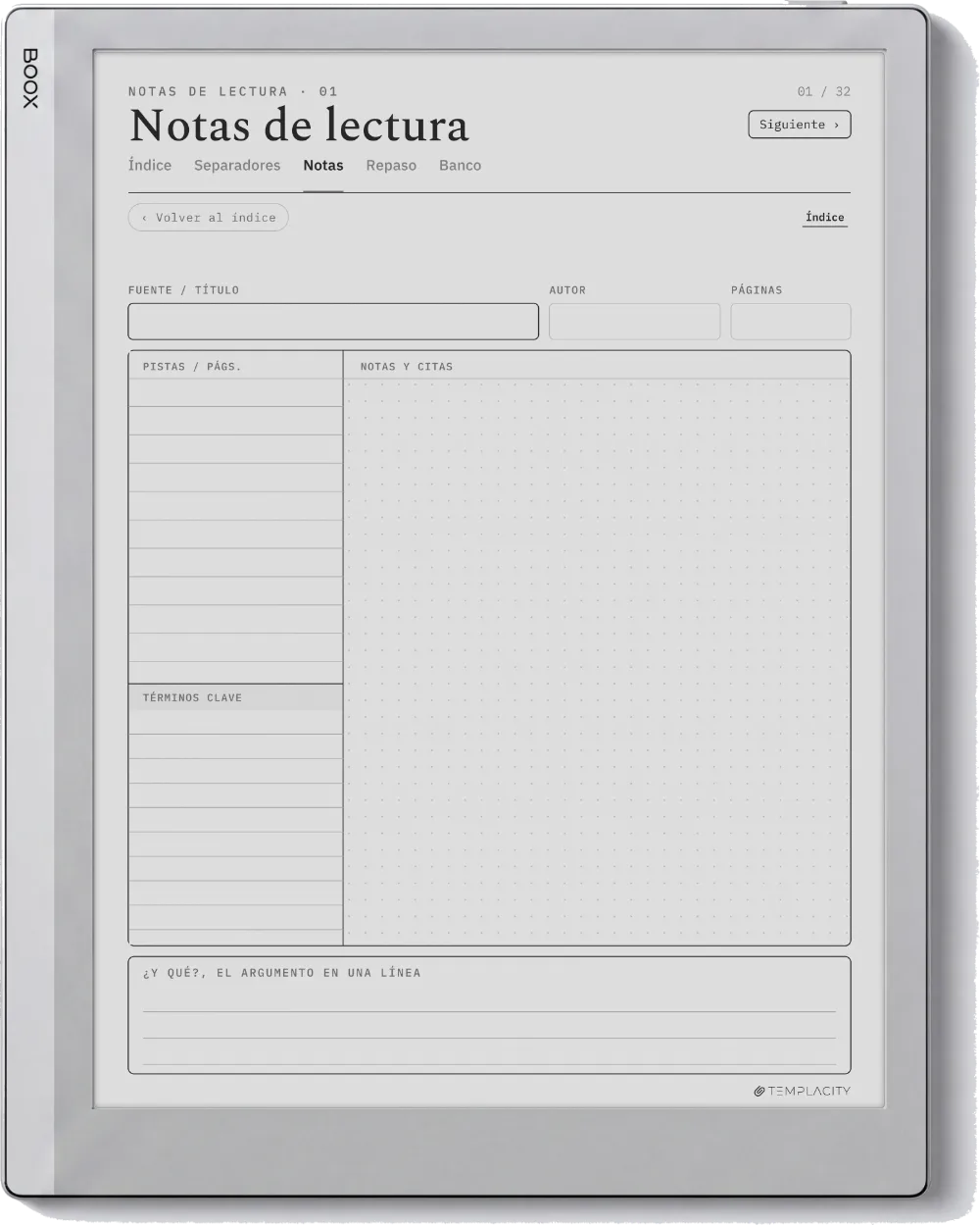 The Planner · Notas Cornell Boox Go 10.3 página 5