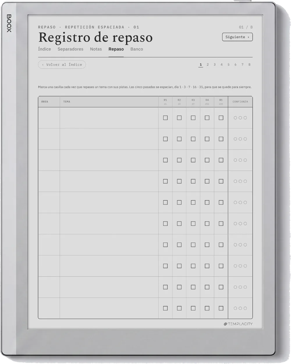 The Planner · Notas Cornell Boox Go 10.3 página 2
