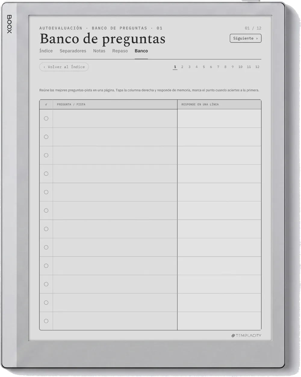 The Planner · Notas Cornell Boox Go 10.3 página 3