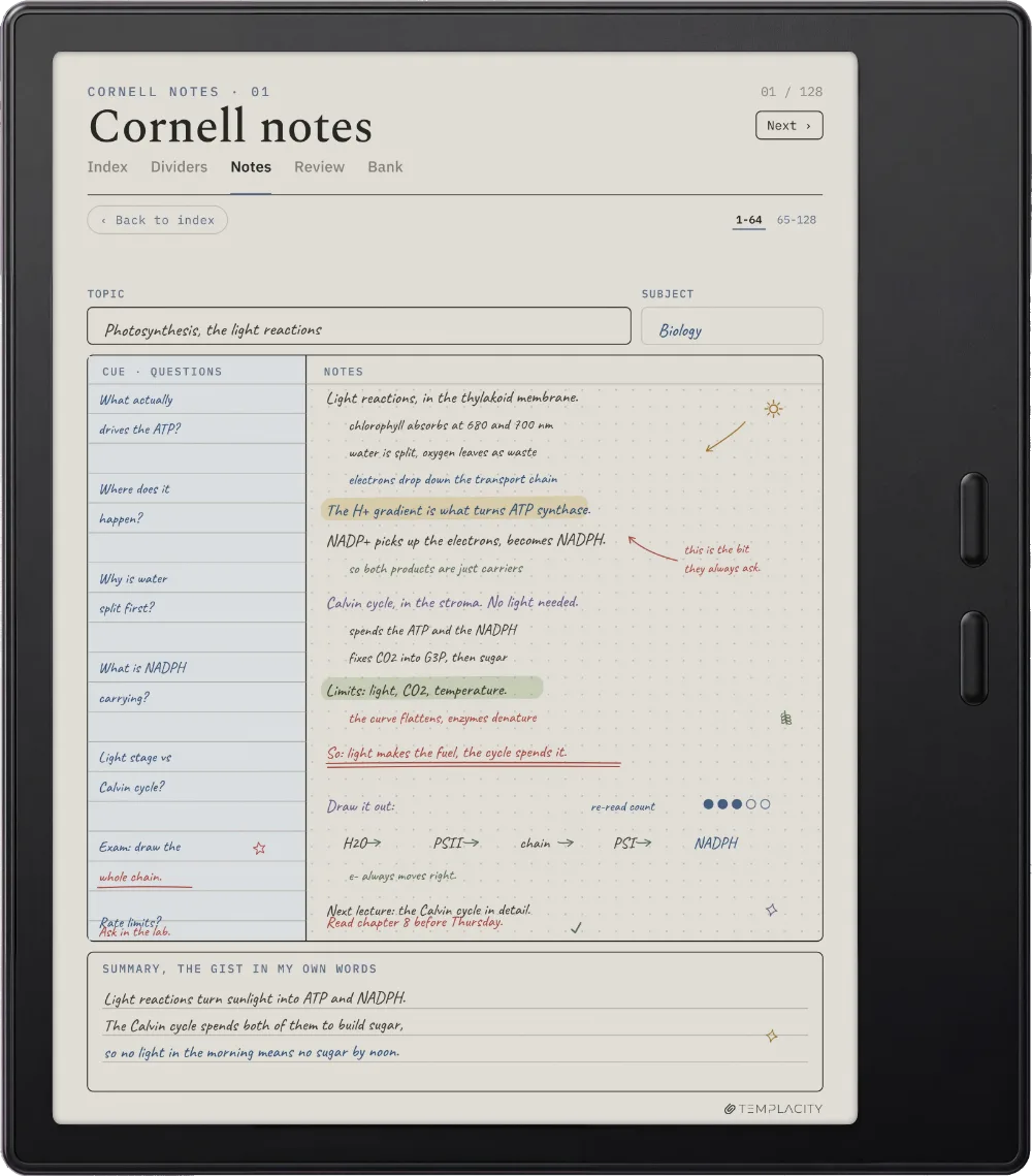 The Planner on the Boox Go Color 7 (Gen II)