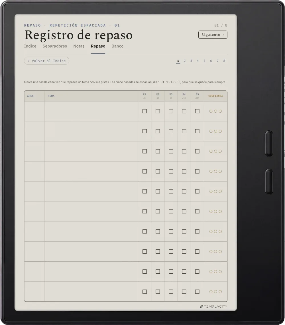 The Planner · Notas Cornell Boox Go Color 7 (Gen II) página 2
