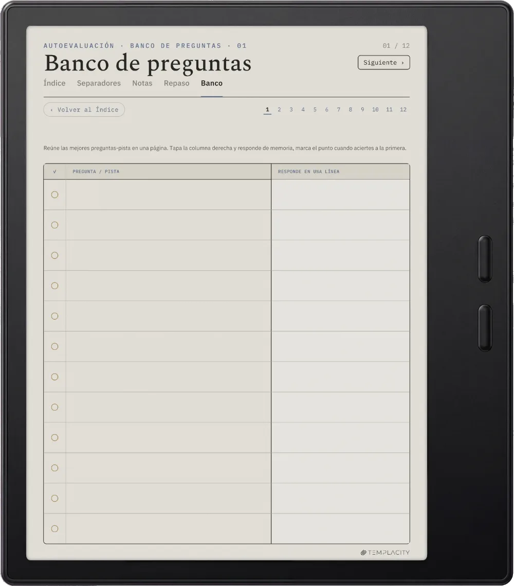The Planner · Notas Cornell Boox Go Color 7 (Gen II) página 3