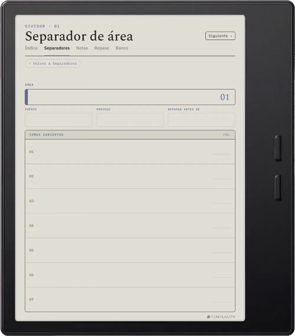 The Planner · Notas Cornell Boox Go Color 7 (Gen II) página 4