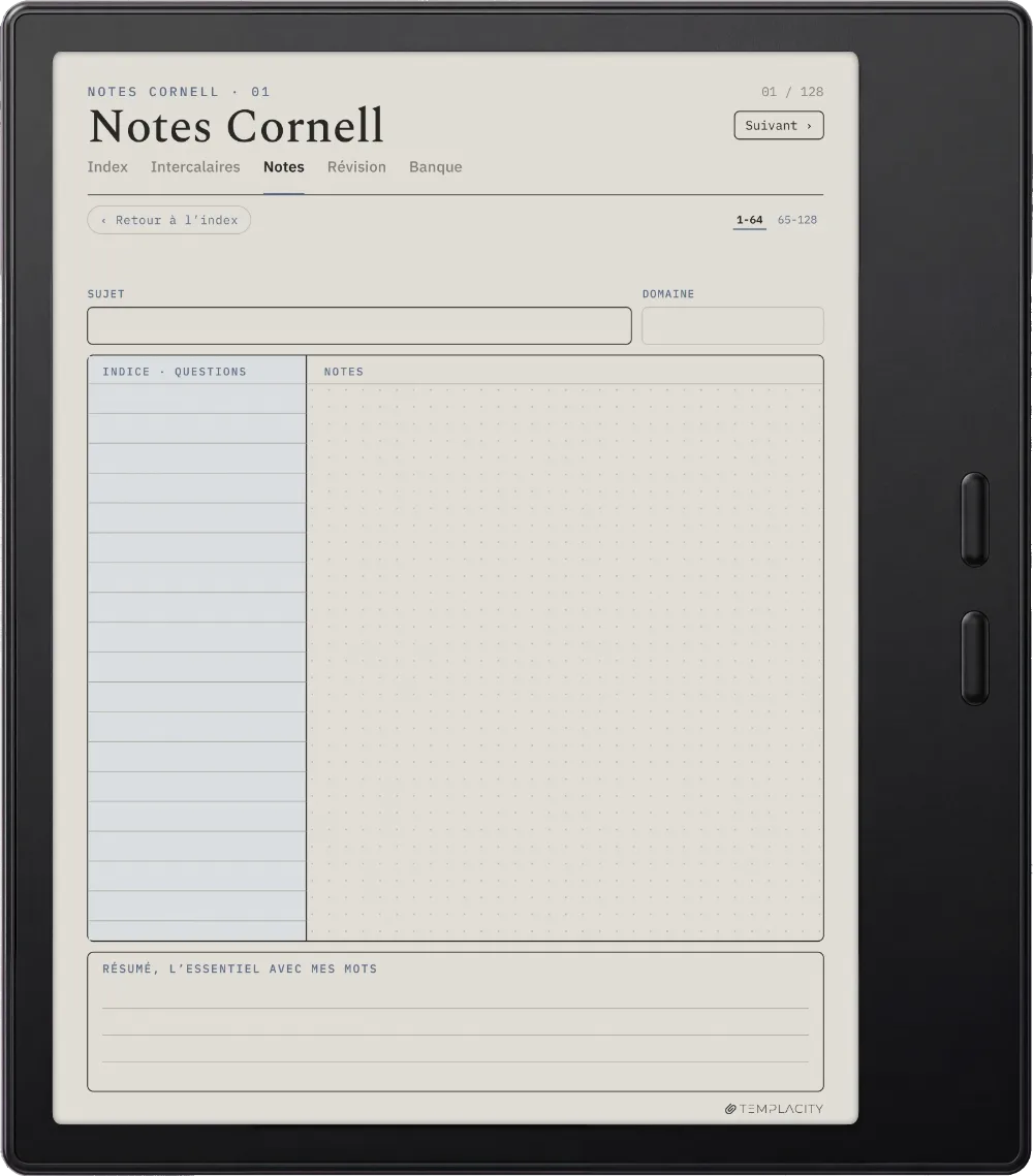 Le planner : la mise en page