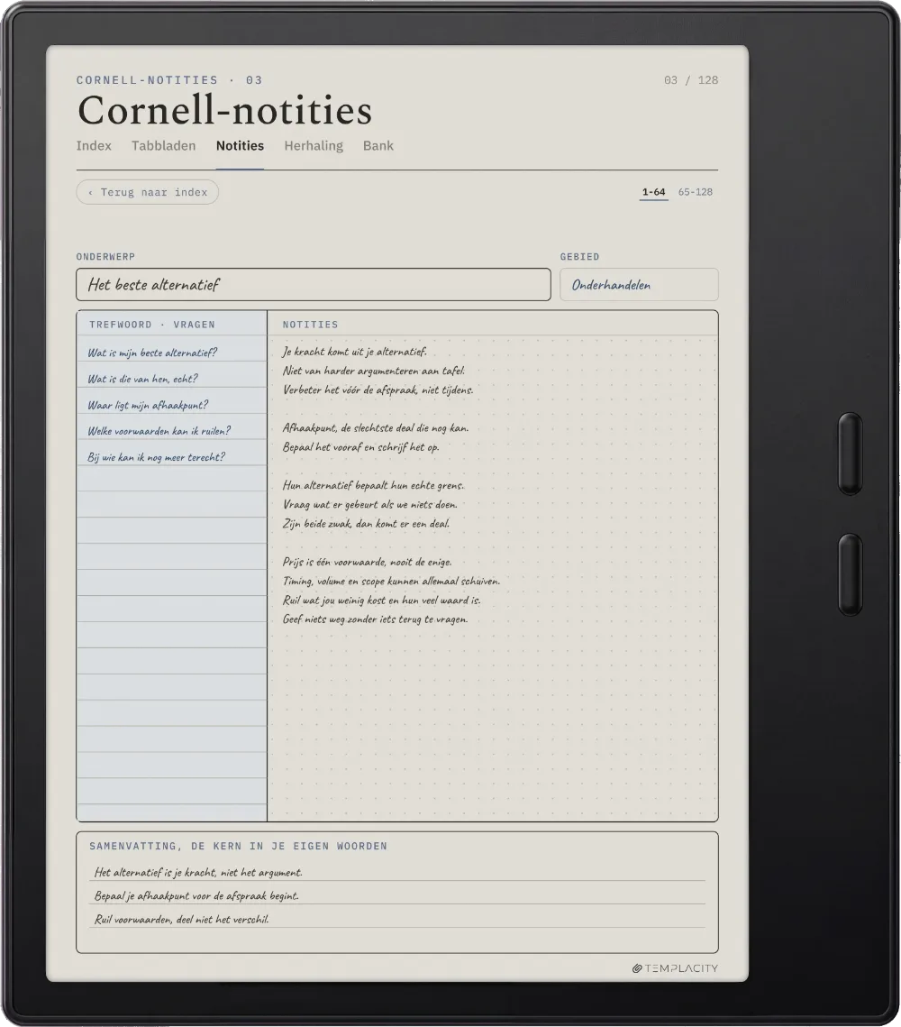 The Planner op de Boox Go Color 7 (Gen II)