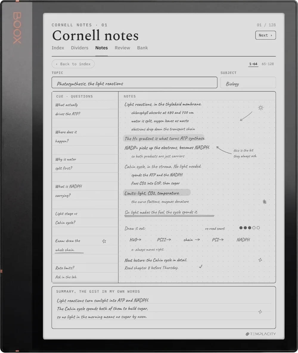 The Planner on the Boox Note Air 3