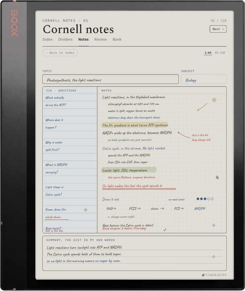 The Planner on the Boox Note Air3 C