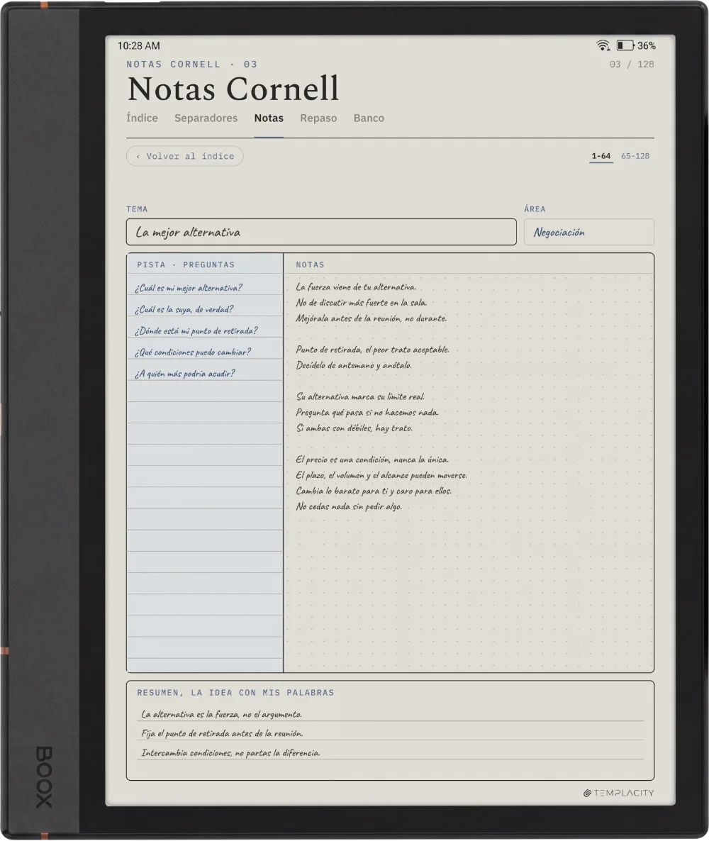 The Planner en el Boox Note Air4 C