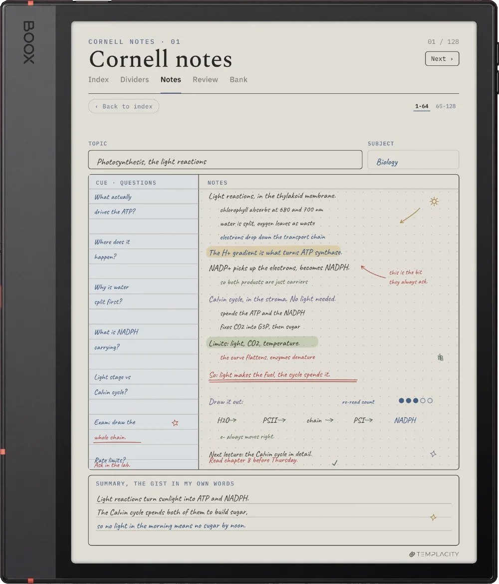 The Planner on the Boox Note Air5 C
