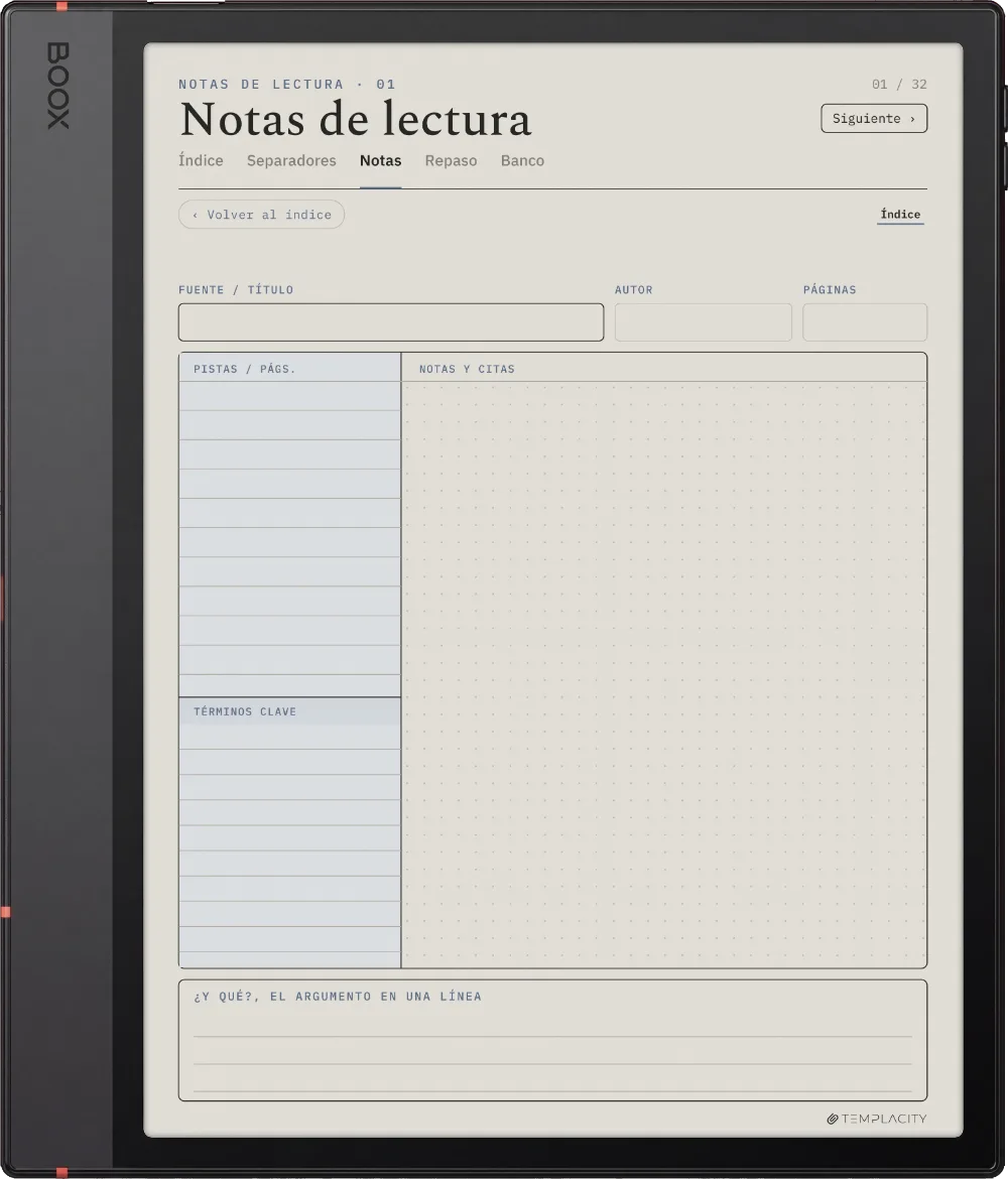 The Planner · Notas Cornell Boox Note Air5 C página 5