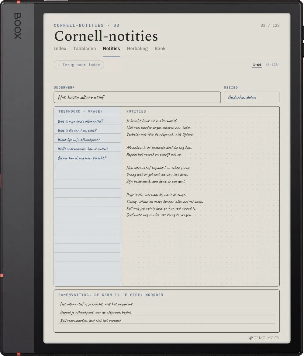 The Planner op de Boox Note Air5 C